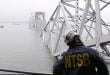 Crews work to clear Baltimore bridge wreckage