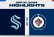 NHL Highlights | Kraken vs. Jets – April 16, 2024