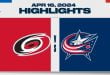 NHL Highlights | Hurricanes vs. Blue Jackets – April 16, 2024