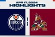 NHL Highlights | Oilers vs. Coyotes – April 17, 2024